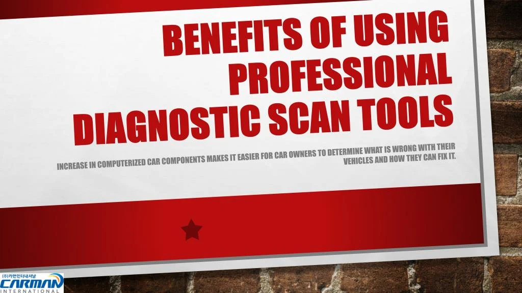 benefits of using professional diagnostic scan tools