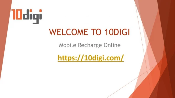 Mobile Recharge Online - 10DIGI