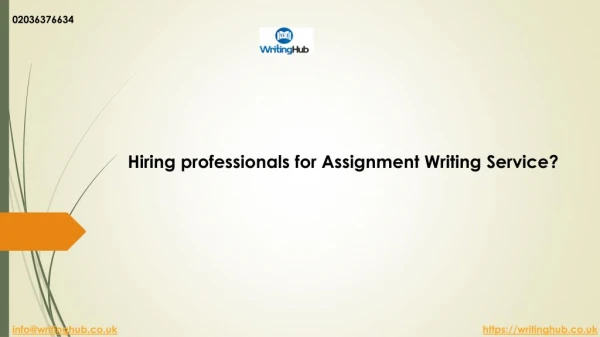 Best assignment services in UK-WritingHub