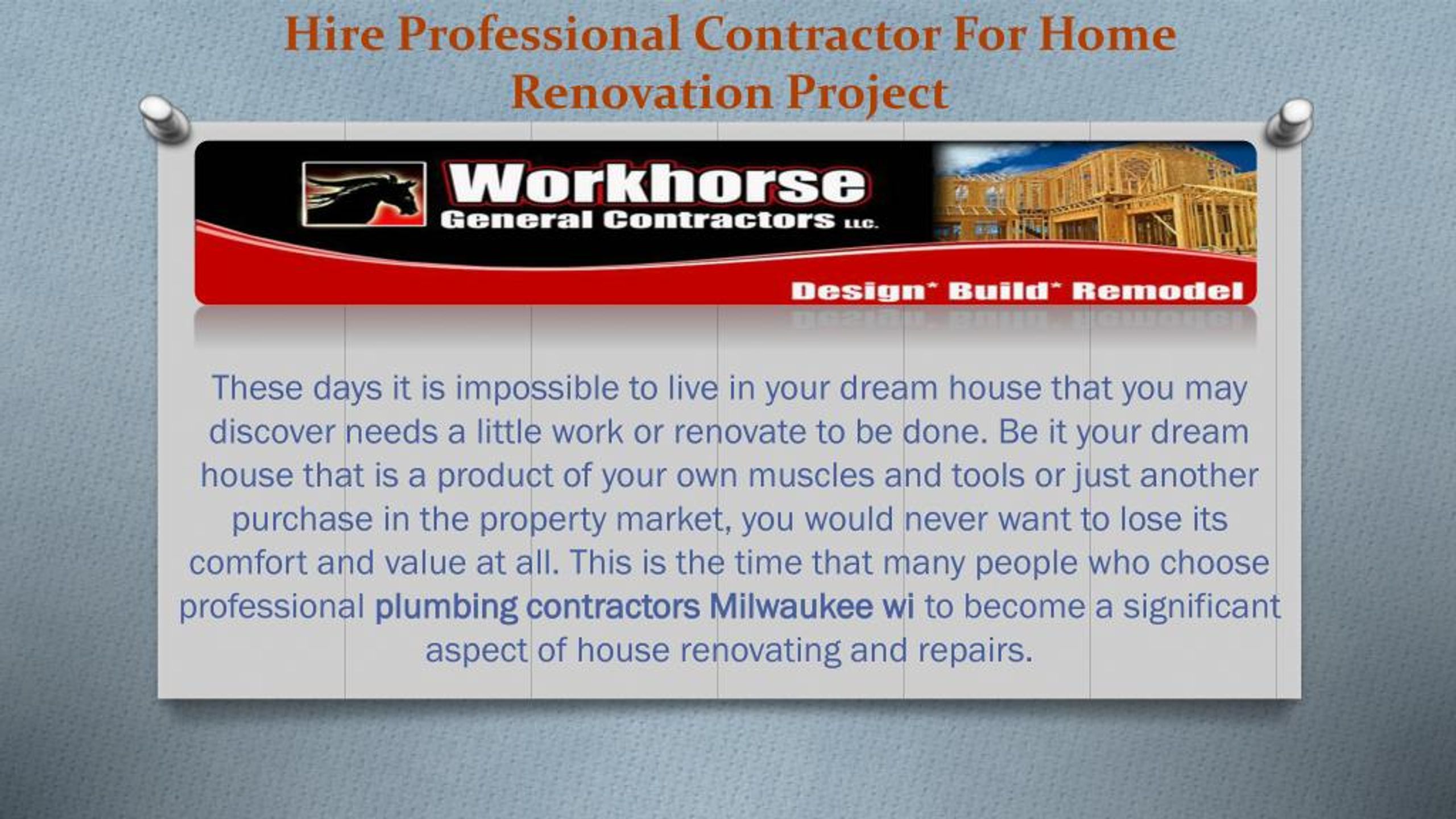 PPT - Hire Professional Contractor For Home Renovation Project ...