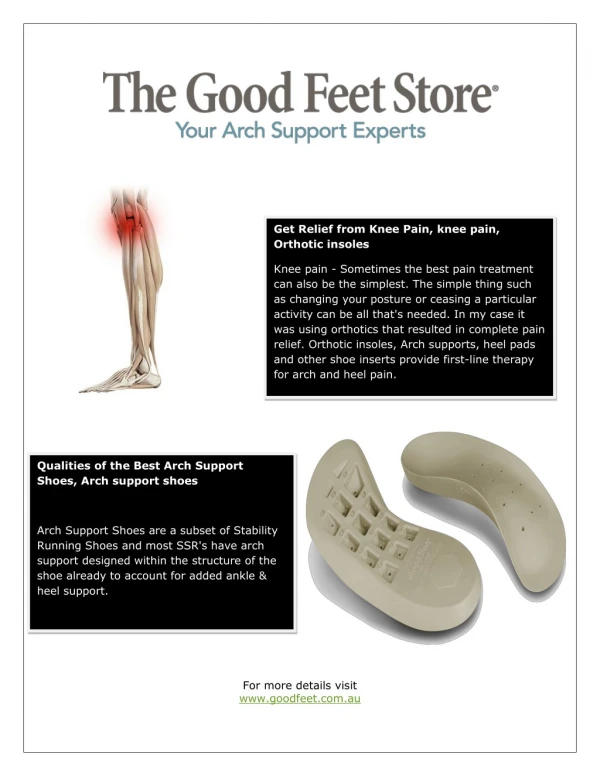 The Good Feet Store | America’s Arch Support Experts
