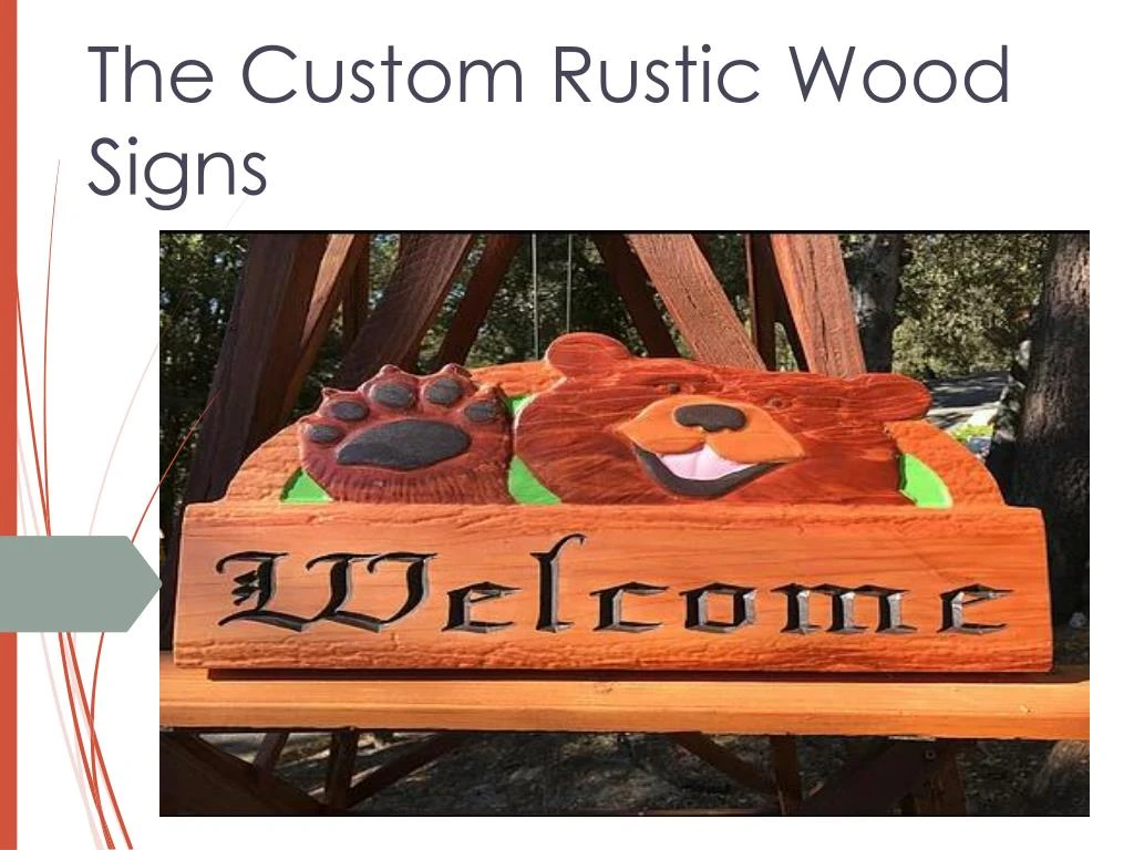 the custom rustic wood signs