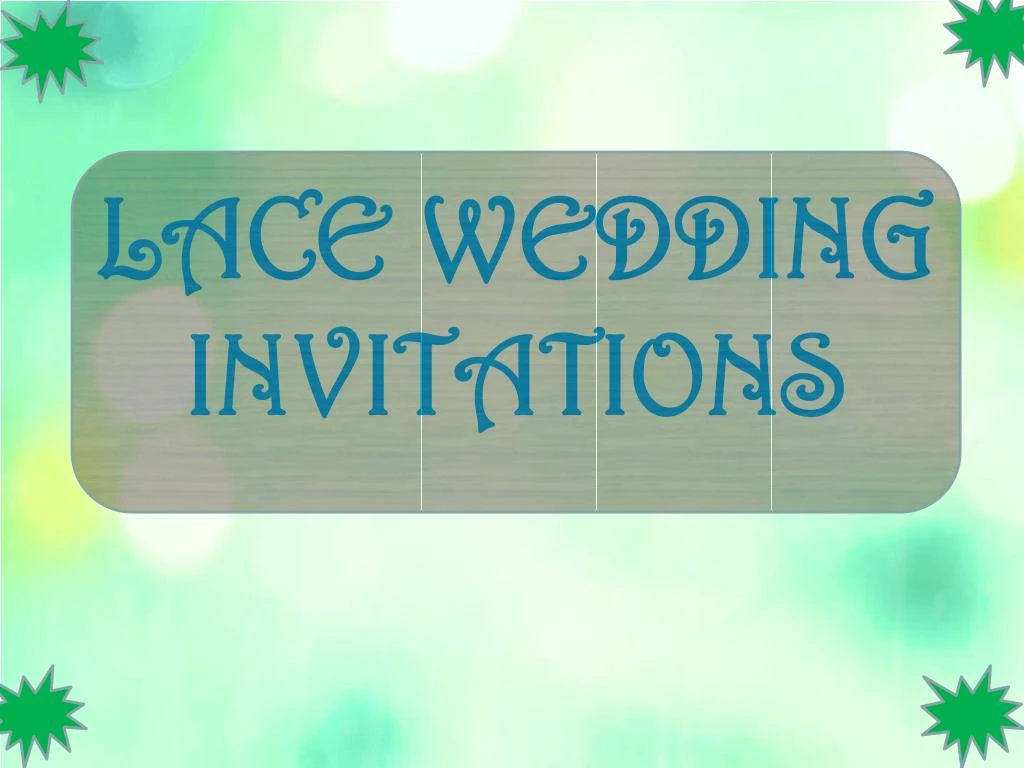 lace wedding invitations