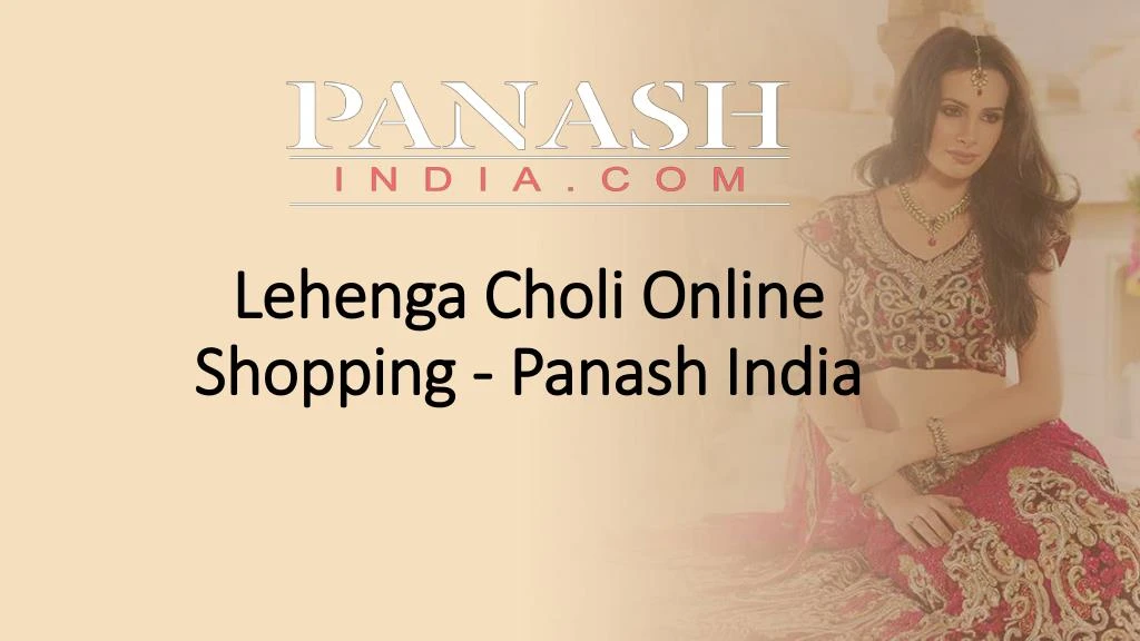 lehenga choli online shopping panash india