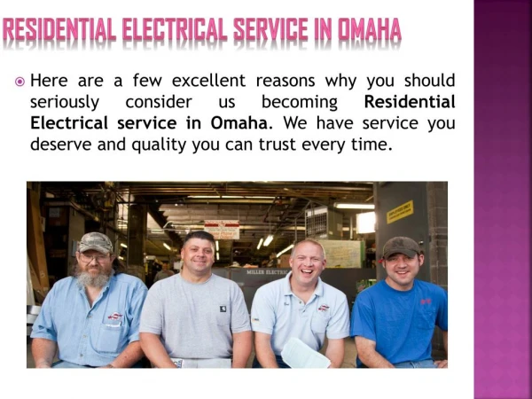 Electric Company in Omaha