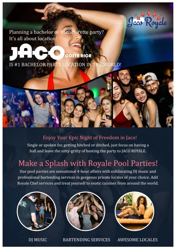 Costa Rica Bachelor Party by Jaco Royale Vacation Planners