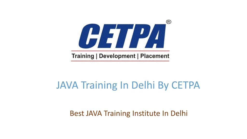 java training in delhi by cetpa