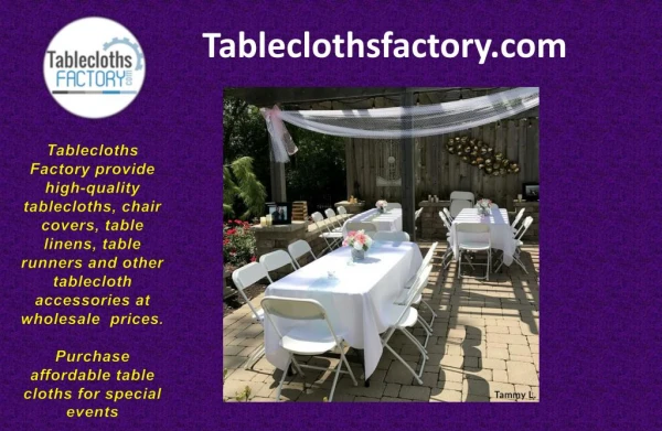 Wholesale Tablecloths Online