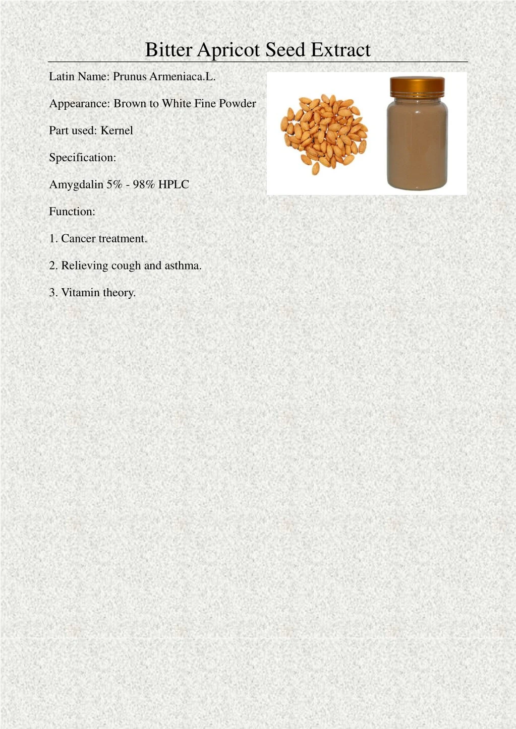bitter apricot seed extract