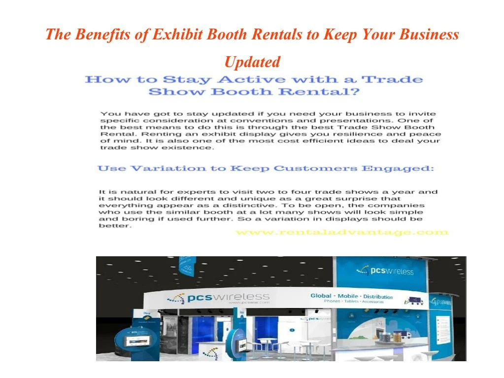 the benefits of exhibit booth rentals to keep your business updated