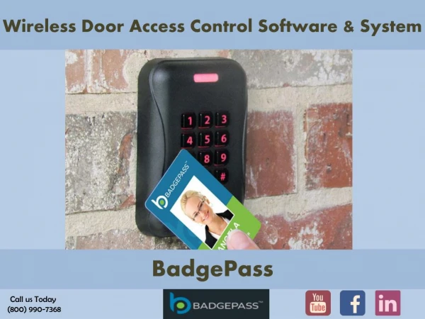 Wireless Door Access Control Software & System | BadgePass
