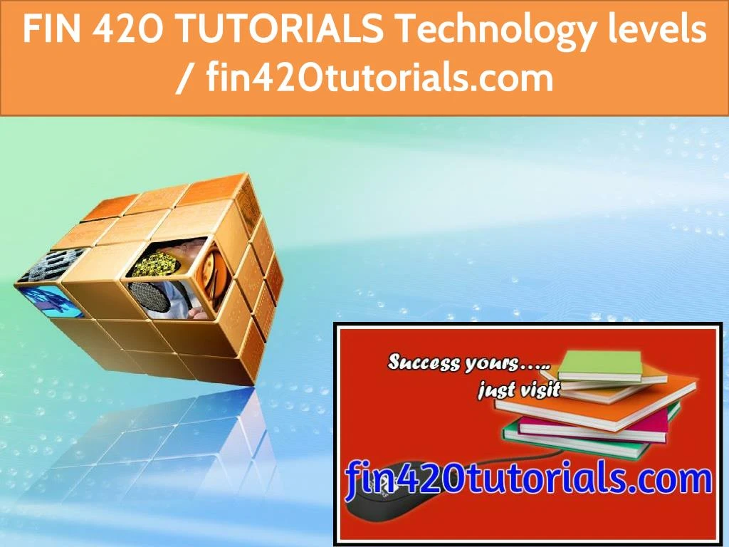 fin 420 tutorials technology levels