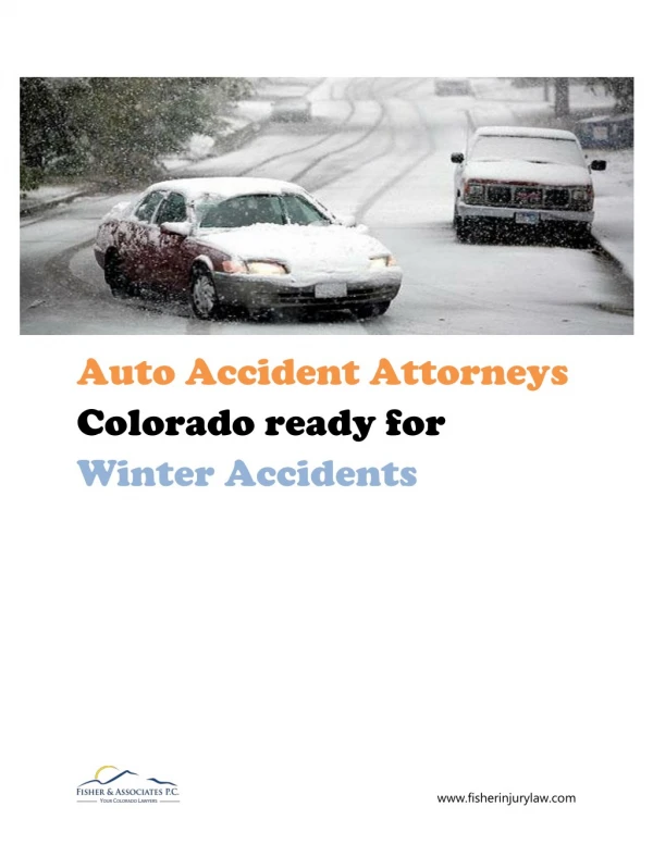 Auto accident attorneys Colorado ready for winter accidents