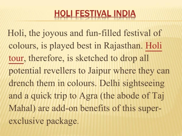 Holi Festival India | Holi Tour