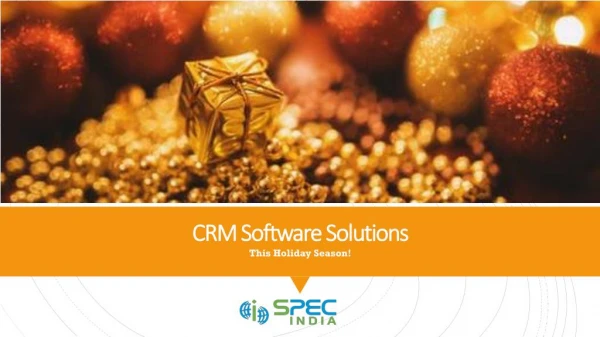 CRM Software Solutions This Holiday Season!