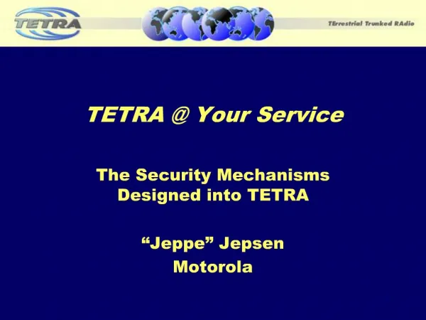 TETRA Your Service