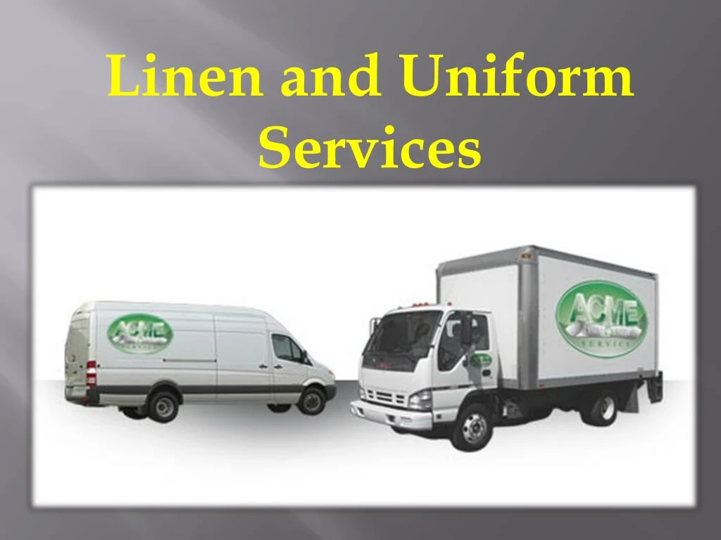 linen and uniform services
