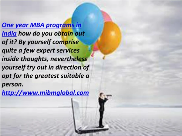 one year mba programs in india how do you obtain