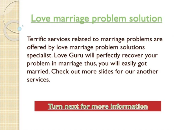 Love marriage solutions specialist
