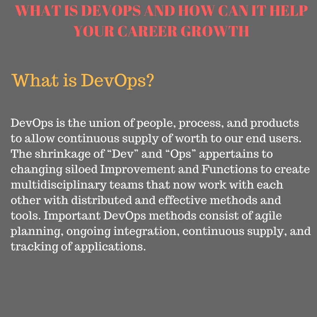 what is devops and how can it help your career