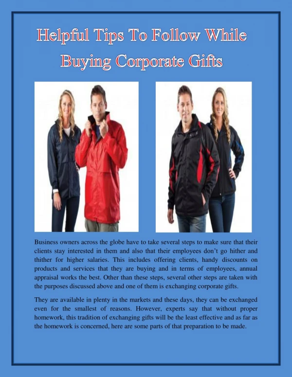 Helpful Tips To Follow While Buying Corporate Gifts