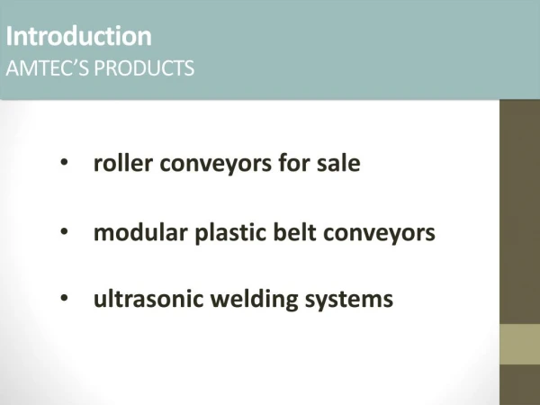 Roller conveyors for sale