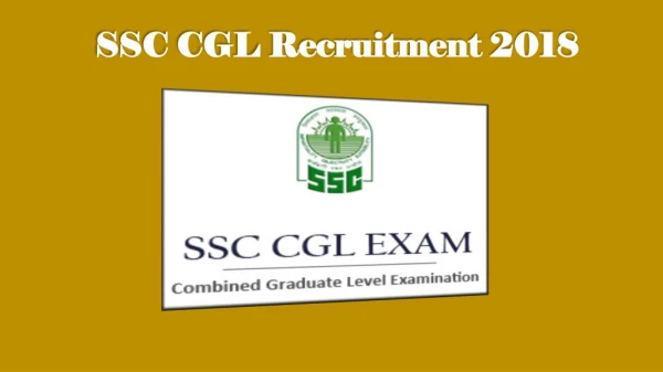 Upcoming SSC CGL Recruitment 2018