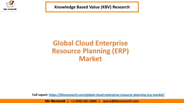 Cloud ERP Market Share and Market Size
