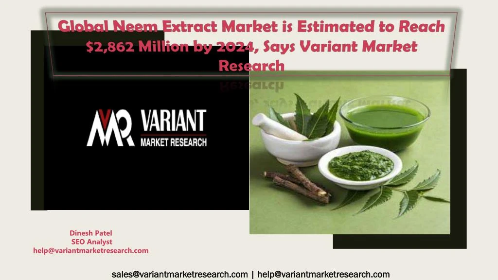 global neem extract market is estimated to reach
