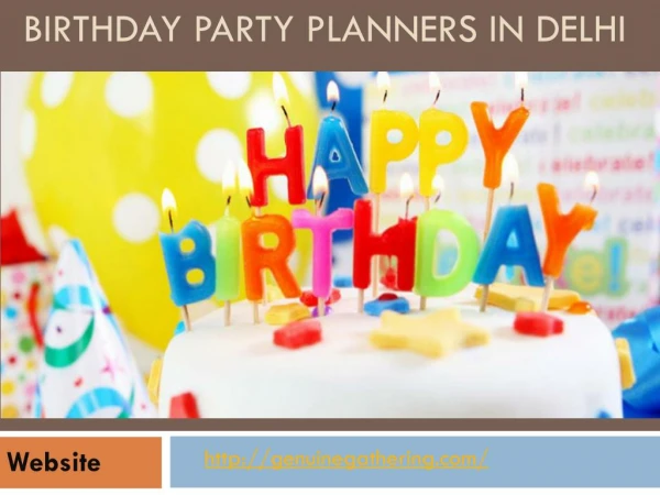 Birthday Party Planners in Delhi