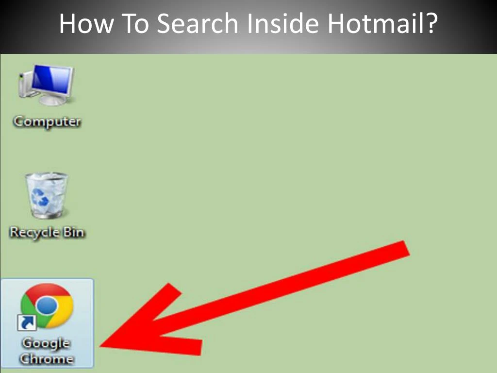 how to search inside hotmail