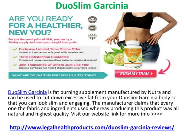 Duoslim Garcinia Where to Buy and Free Trial