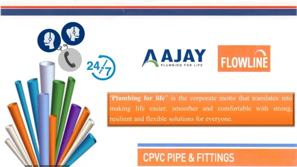 PVC, CPVC Pipe Manufacturers in India - Ajaypipes