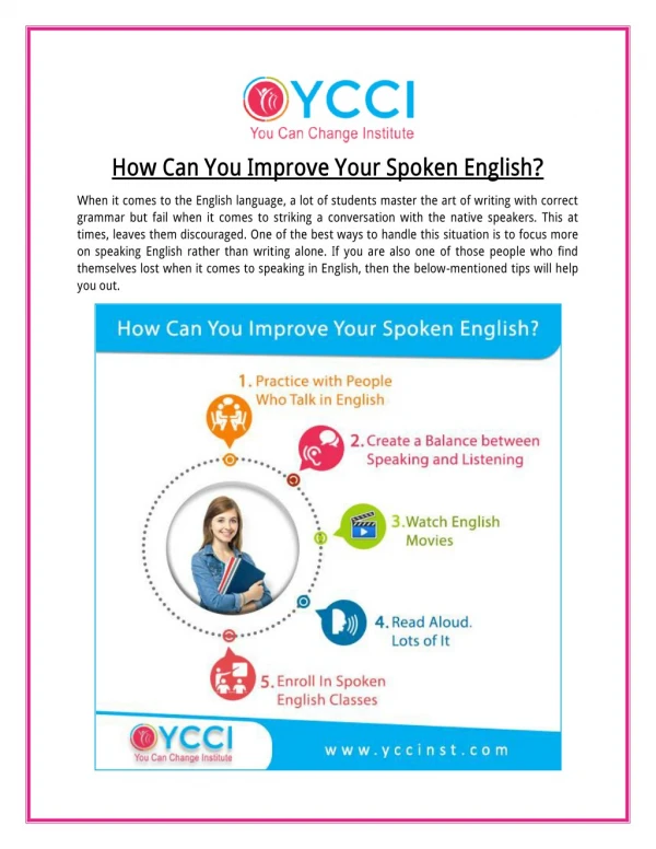 how can you improve your spoken english