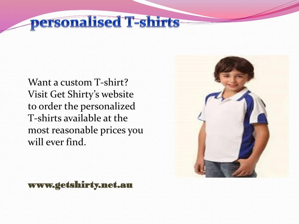 personalised t shirts