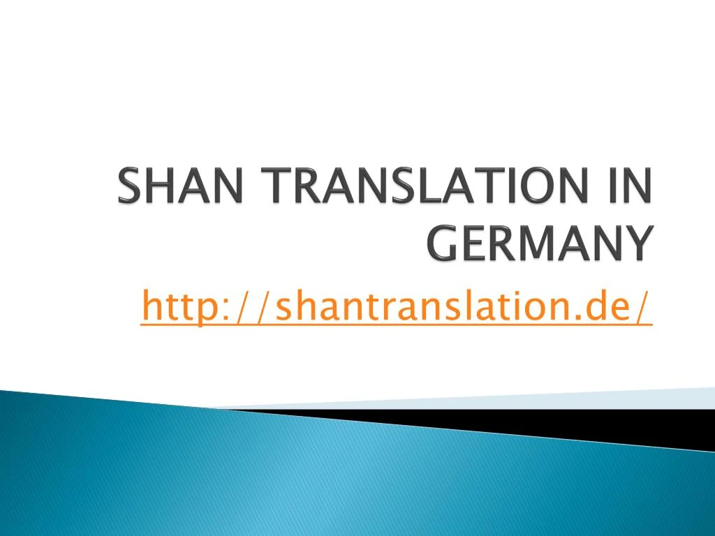shan translation in germany