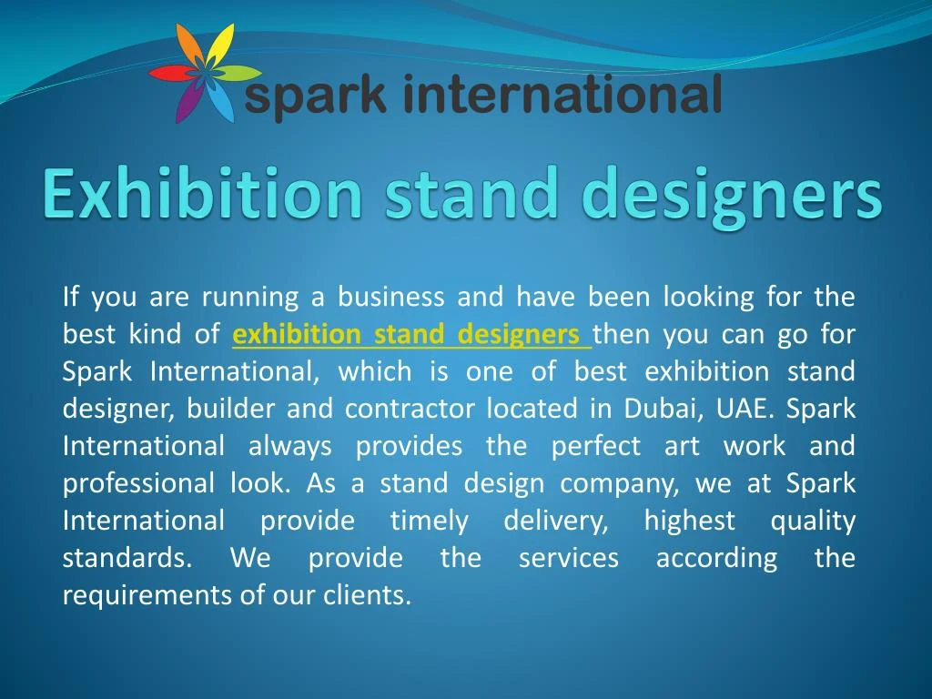 exhibition stand designers