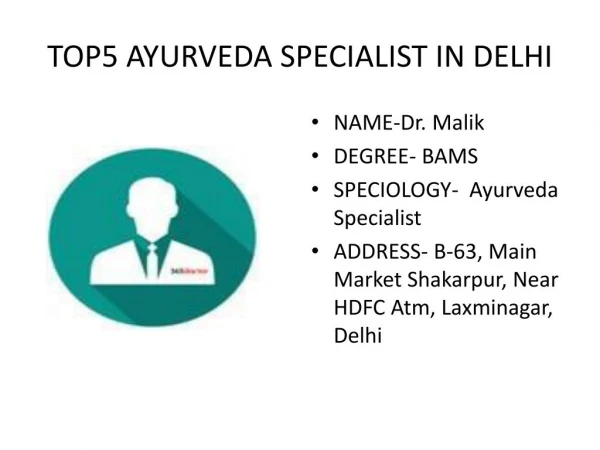 Top 10 Ayurvedic Doctor in Delhi,Best Ayurvedic Doctor in Delhi ,
