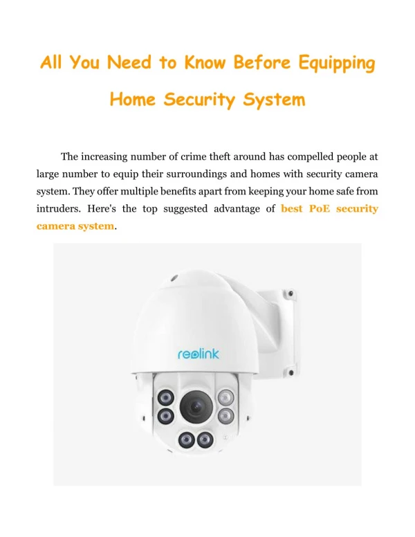 All You Need to Know Before Equipping Home Security System