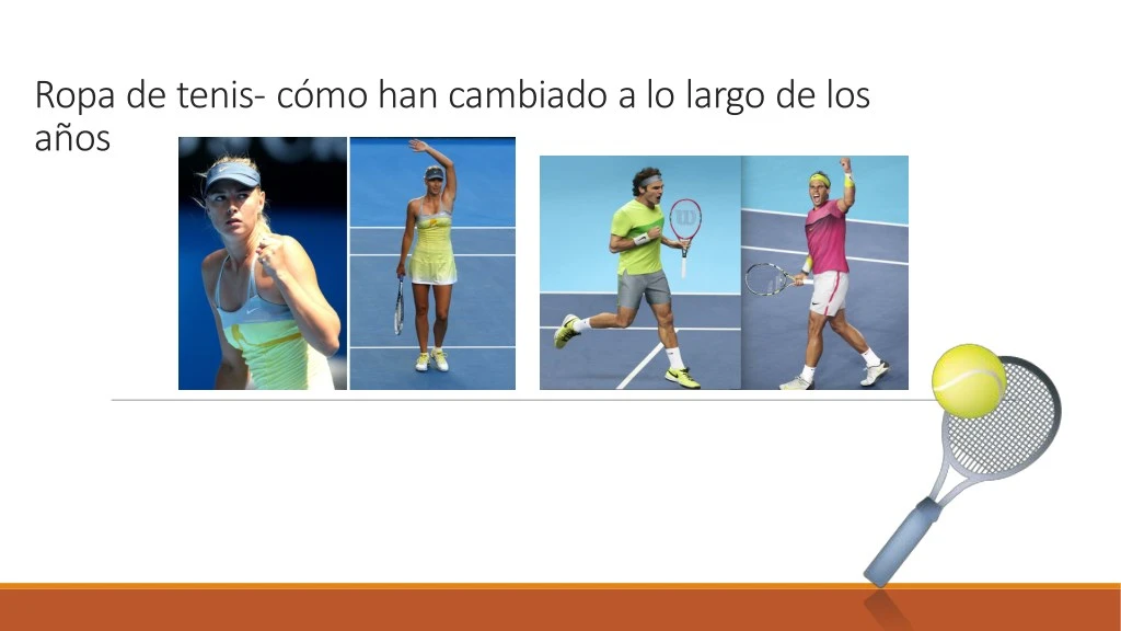 ropa de tenis c mohan cambiado a lo largo