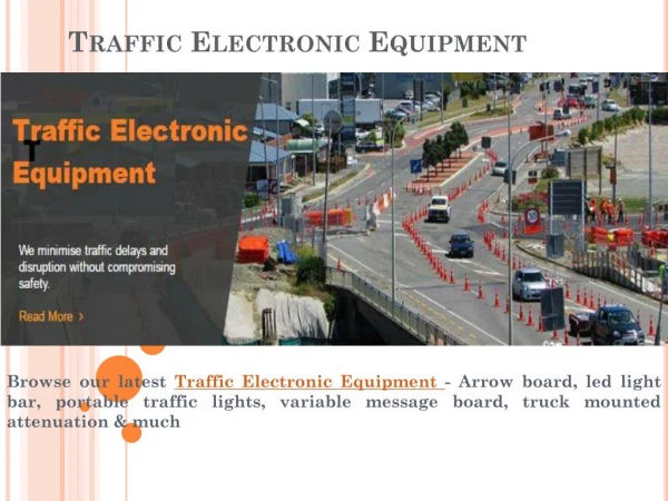Traffic Electronic Equipment