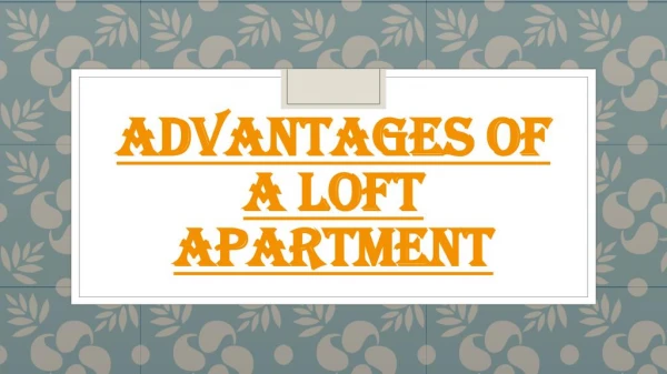 Some Advantages of Lofts in Vancouver