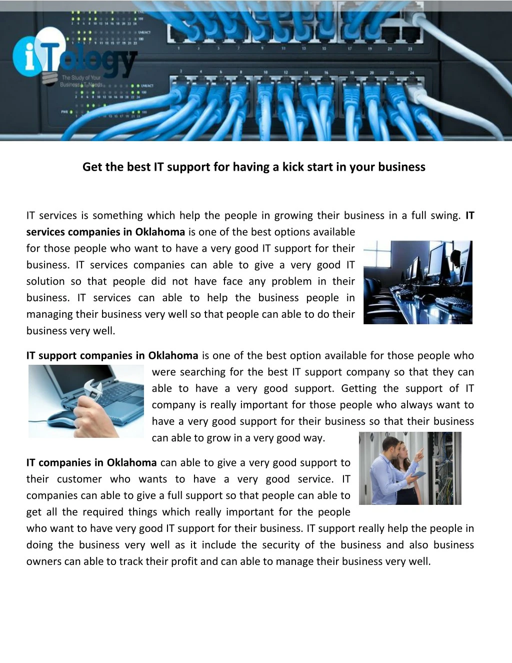 get the best it support for having a kick start