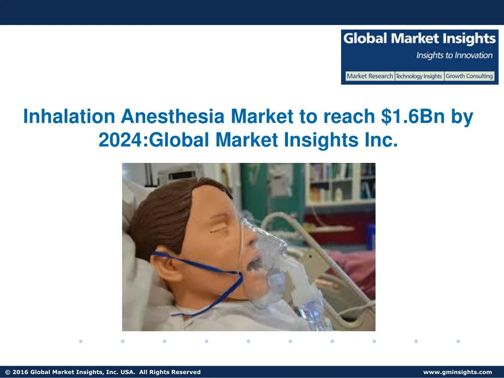 inhalation anesthesia market to reach