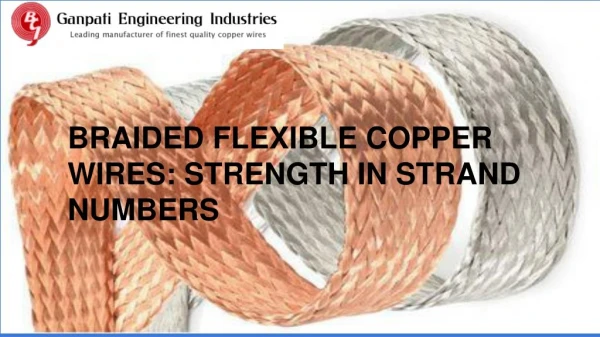 Braided flexible Copper wires