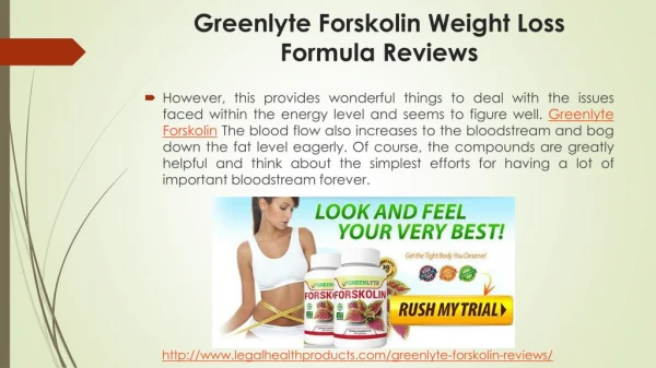 Greenlyte Forskolin Weight Loss Reviews, Cost, Price and Free Trial