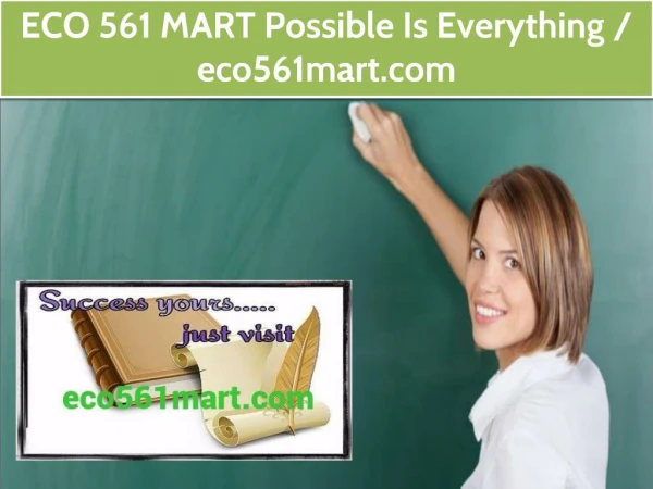 ECO 561 MART Possible Is Everything / eco561mart.com