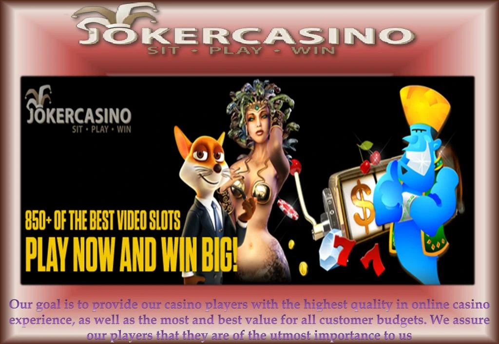 our goal is to provide our casino players with