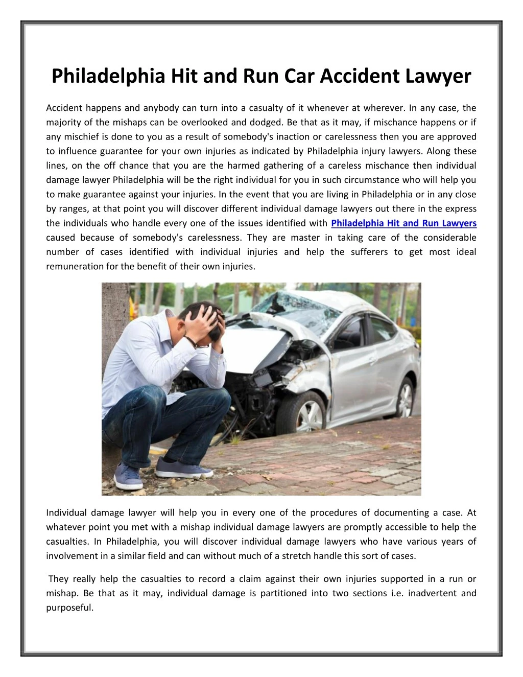 philadelphia hit and run car accident lawyer