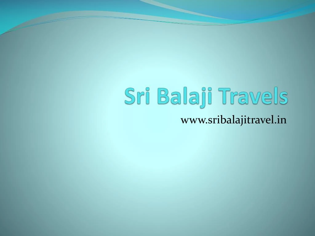 sri balaji travels